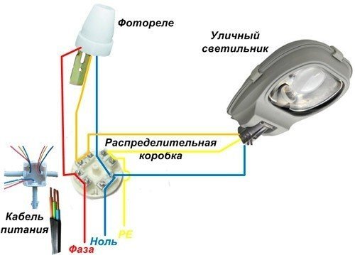 Фотореле для уличного освещения схема подключения